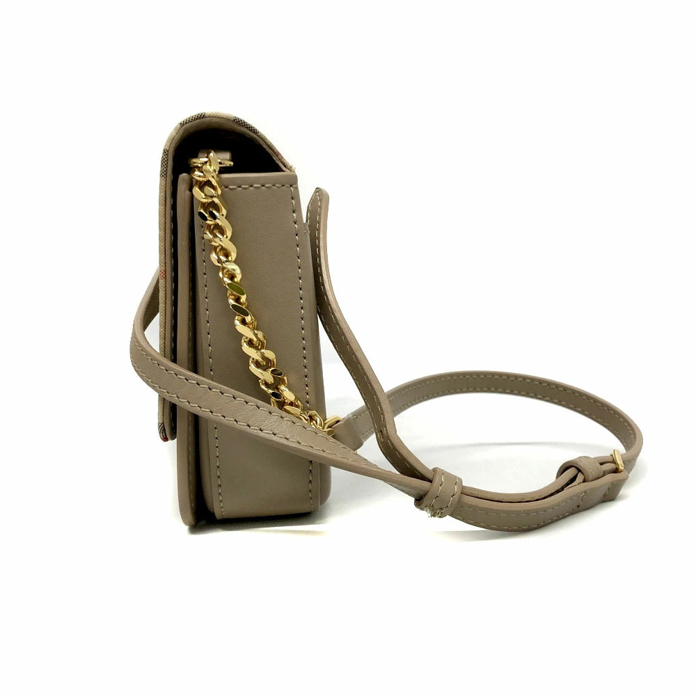 BURBERRY Bag Shoulder Clutch Nova Check Beige Clutch - Picture 2 of 11